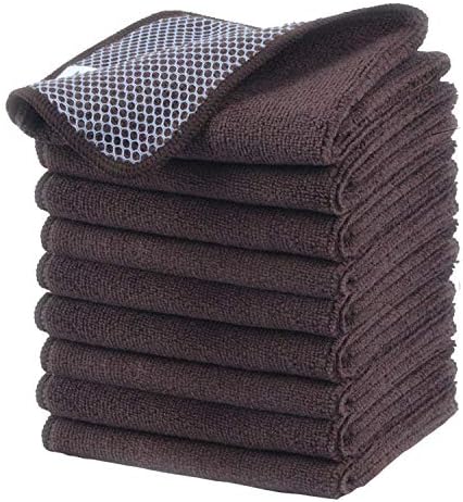 KinHwa Kitchen Washcloths with Poly Scrub Side
