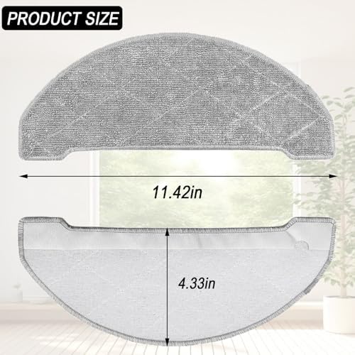 Frexusuent Mop Pad for Proscenic Q8 Q8 Max Robot Vacuum 8 Pcs