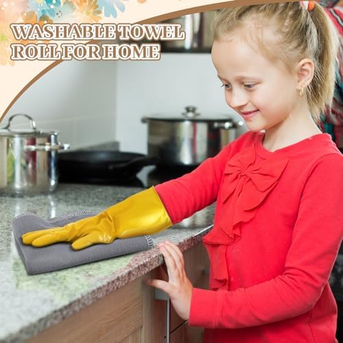 36 Count Reusable Cleaning Cloths Cotton Kitchen Towels Gray