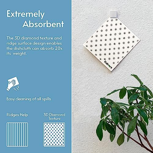 Eulnars Reusable Paper Towels 8-Pack with Clips