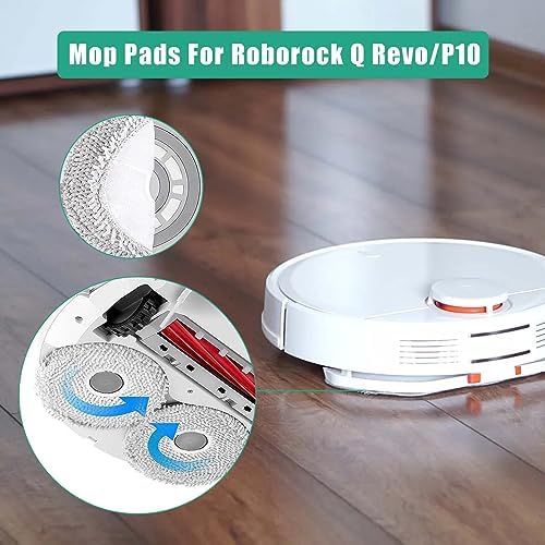 DianSung 6pcs Roborock Moppad Replacement Set
