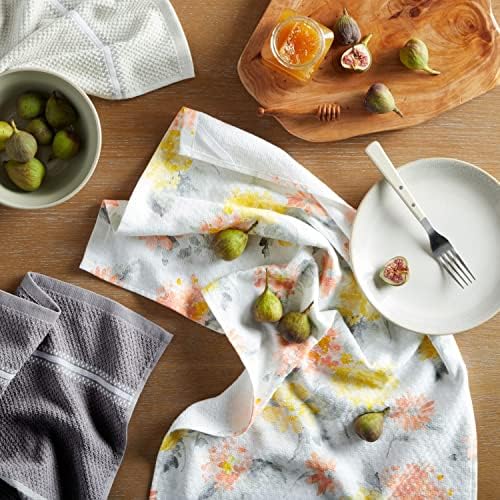 Martha Stewart Amber Floral Kitchen Towel Set of 4