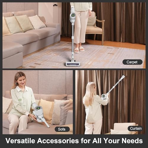 Buty Bulu Cordless Stick Vacuum Cleaner with 30KPa Suction Power