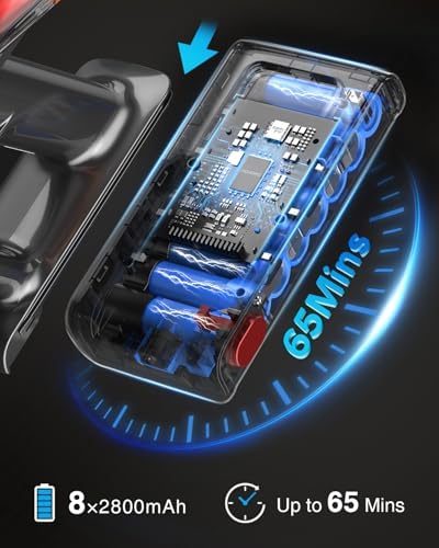 Cordless Vacuum Cleaner with 580W Power and OLED Touch Screen