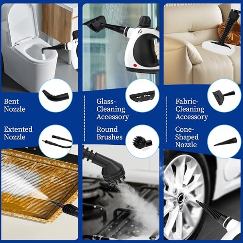 Insteam Handheld Steam Cleaner 12 in 1 Kit with Heat Resistant Gloves