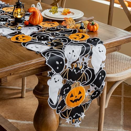 Joyfol Day Halloween Table Runner 14x59 Inch