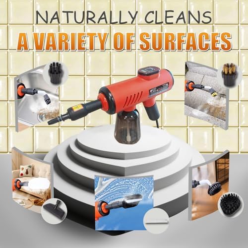 Handheld Pressurized Steam Cleaner with 600ml Tank and 7 Accessories