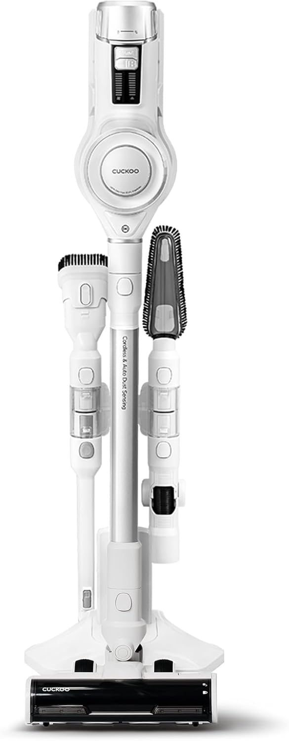 CUCKOO Powerclone Cordless Vacuum Cleaner with Charging Stand White