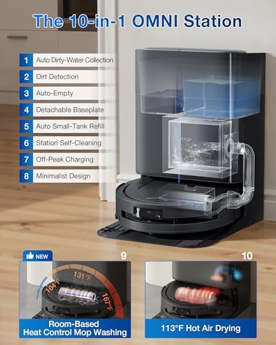 ECOVACS DEEBOT T80 Omni Robot Vacuum and Mop