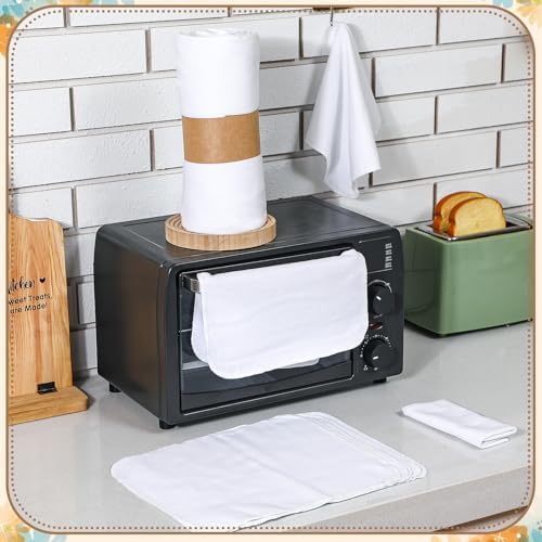 36 Count Reusable Cleaning Cloths Cotton Kitchen Towels Classic White