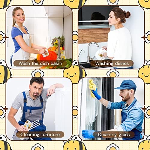Newwiee 9 Pcs Bee Dish Cloths for Kitchen Cleaning