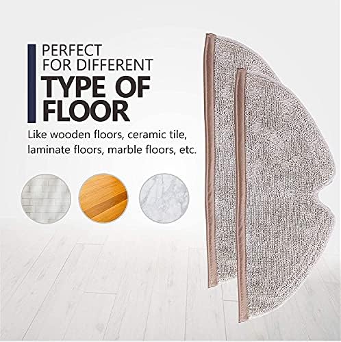 KEEPOW 8 Pcs Microfiber Mop Cloth Pad Refill Kit