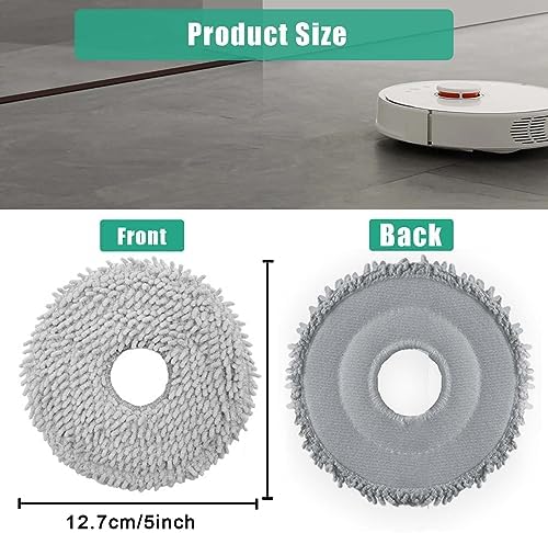 DianSung 6pcs Roborock Moppad Replacement Set