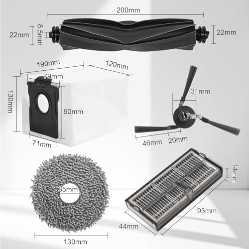 CRIDENG 25Pcs Replacement Parts For MOVA P10 Pro Ultra Vacuum Cleaner