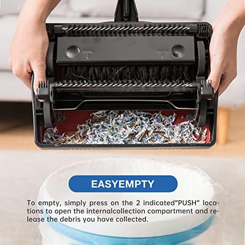 Yocada Carpet Sweeper for Home Office Low Carpets Rugs Pet Hair Cleaning