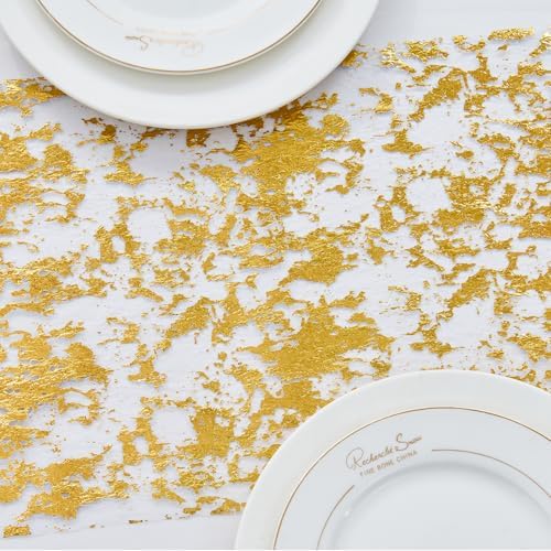 Gold Sequin Glitter Table Runner 11x49