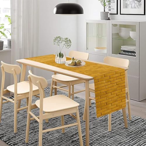 Yellow Brick Road Printed Table Runner Boho Decor 13x72 Inch