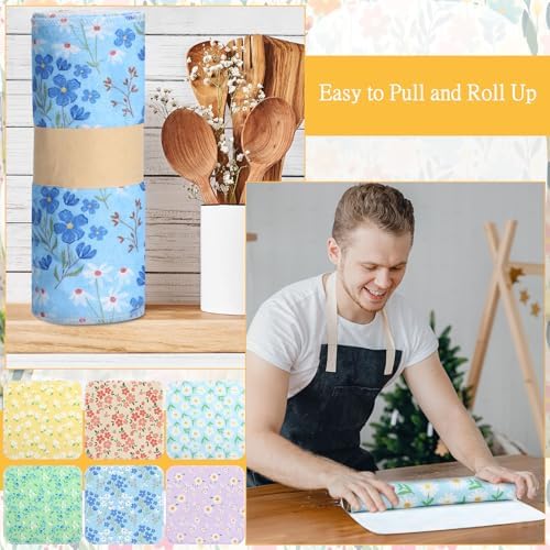 Tiamon 24 Pcs Reusable Daisy Dish Cloths