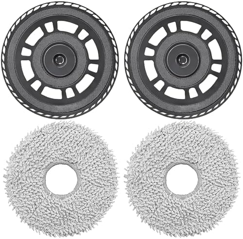 DianSung Mop Cloths with Replacement Holder for Dreame Robot Vacuums