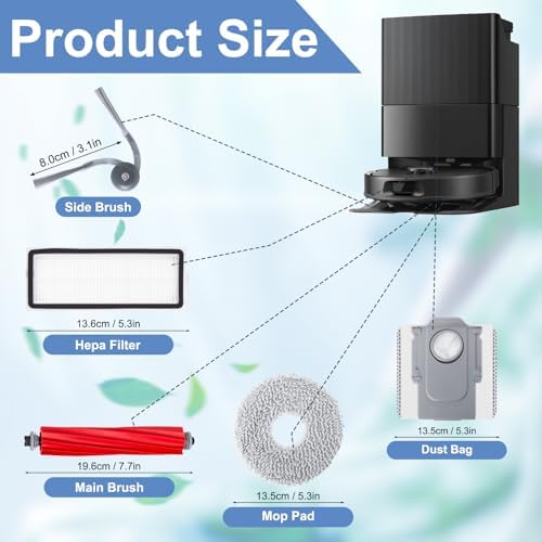 Jegehoyo Roborock QV35A QR798 QV35S Replacement Accessories Kit