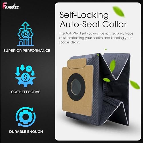 FAMELEC Dust Bag Replacement for Eufy X10 Pro Omni