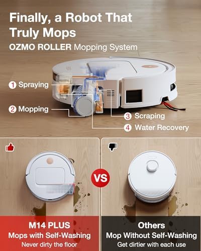 Yeedi M14 Plus Robot Vacuum and Mop with All-in-One Station