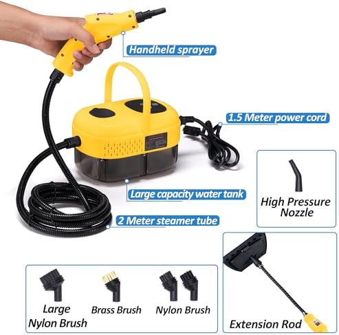 Spurgehom Handheld Steam Cleaner High Temp Multiuse
