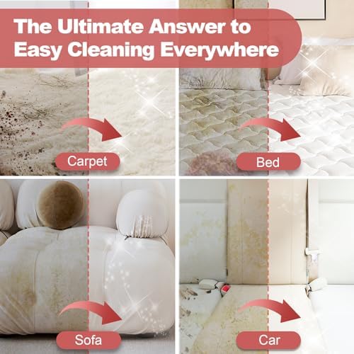 MUJERBAY Upholstery Carpet Cleaner 12Kpa Portable
