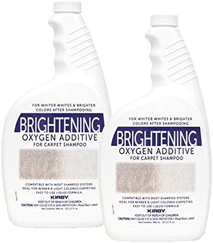 Kirby 32oz Brightening Oxygen Additive for Carpet Shampoo 2 Bottles Genuine