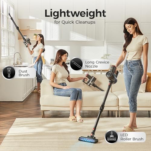 Roneair Cordless Vacuum Cleaner with Bendable Wand