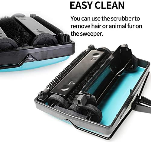 Yocada Carpet Sweeper with Brush for Home Office Cleaning