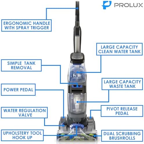 Prolux Carpet and Upholstery Shampooer with Upholstery Attachment