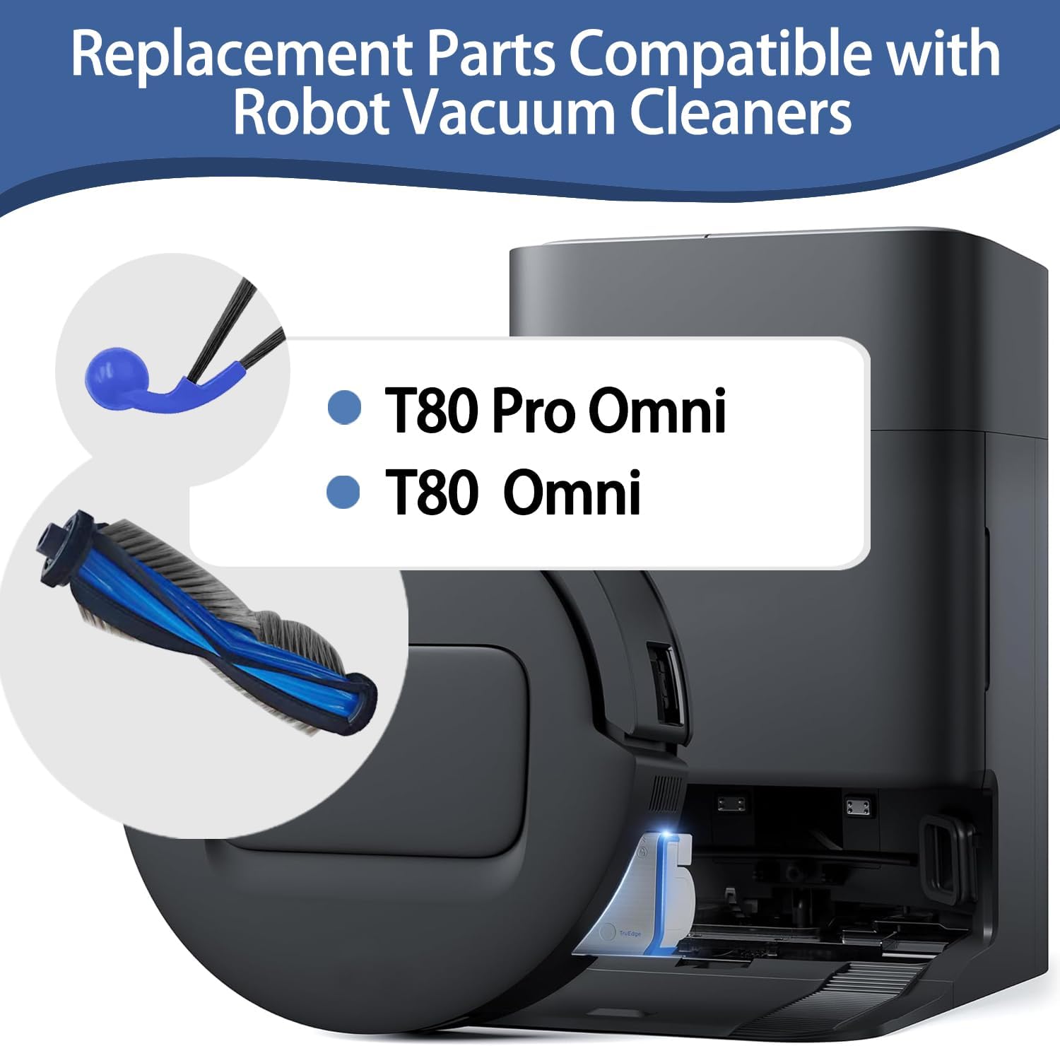 Replacement Accessories Kit for Ecovacs T80 Omni Pro Vacuum Cleaner