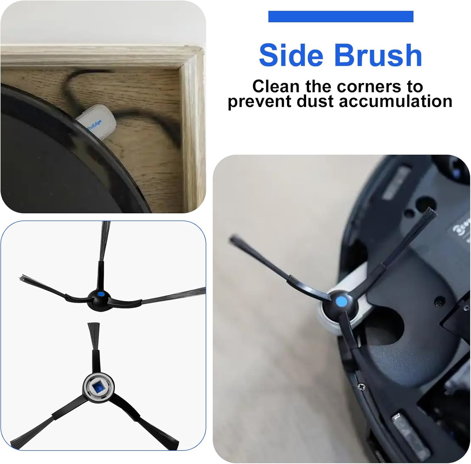 10 Pcs Replacement Kit for Ecovacs Deebot X8 Pro Omni Vacuum Cleaner