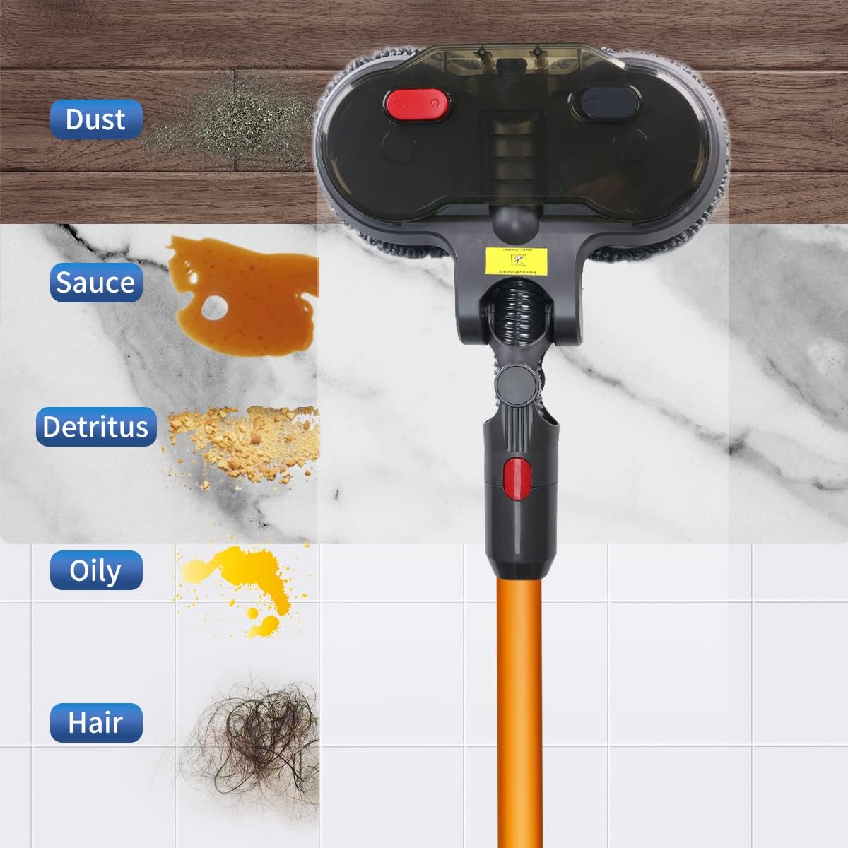 KENVOR Electric Mop Head for Dyson V7 V8 V10 V11
