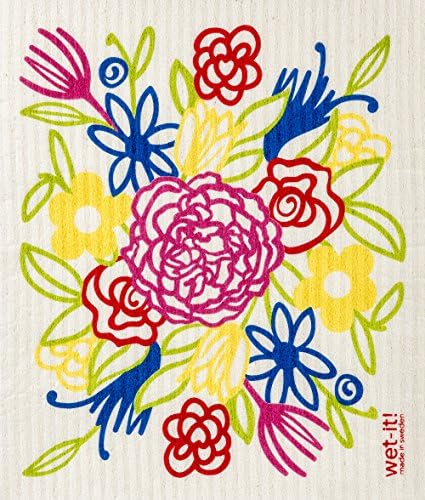 Wet-It Flower Bouquet Swedish Dishcloth