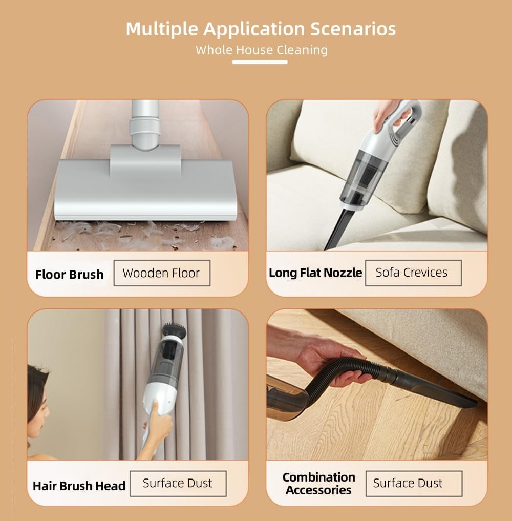 Aoun Cordless Stick Vacuum Cleaner with 15000Pa Suction