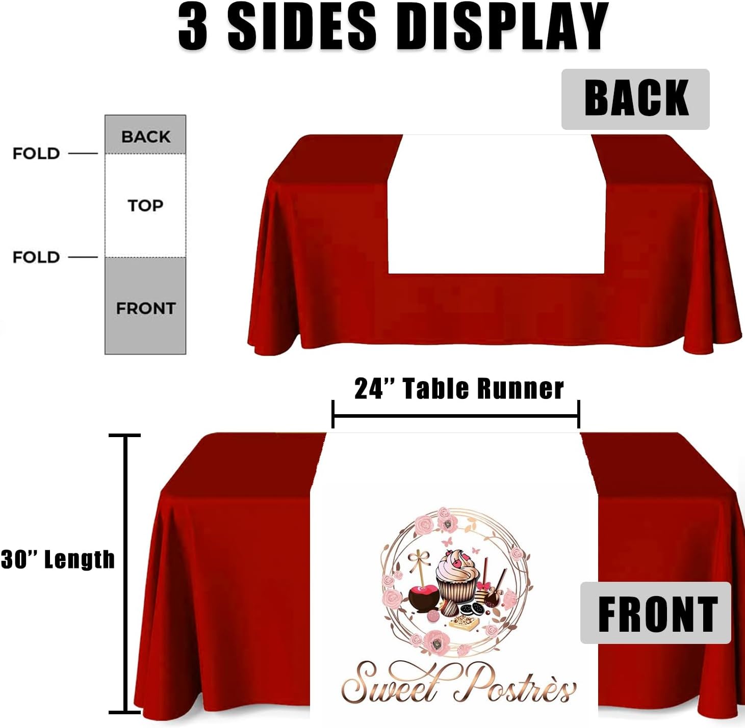 Custom Table Runner with Business Logo