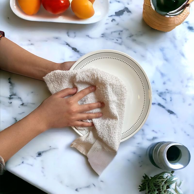 24 Pack Bar Mop Towels 100 Cotton Quick Drying Kitchen Towels