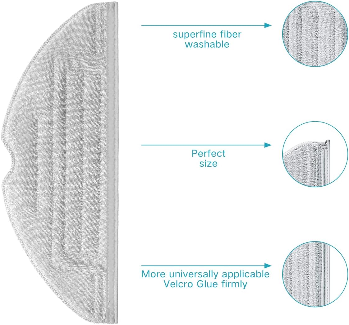 Home Times Vacuum Mop Pads for Roborock S7 MaxV Series
