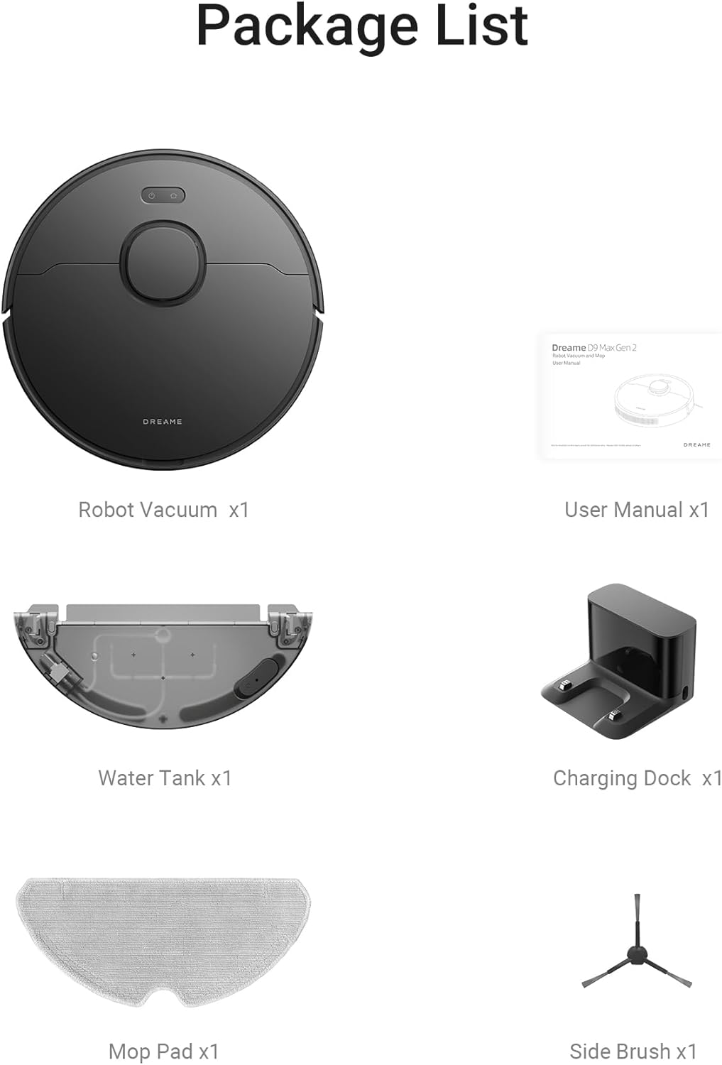 Dreame D9 Max Gen 2 Robot Vacuum and Mop Combo