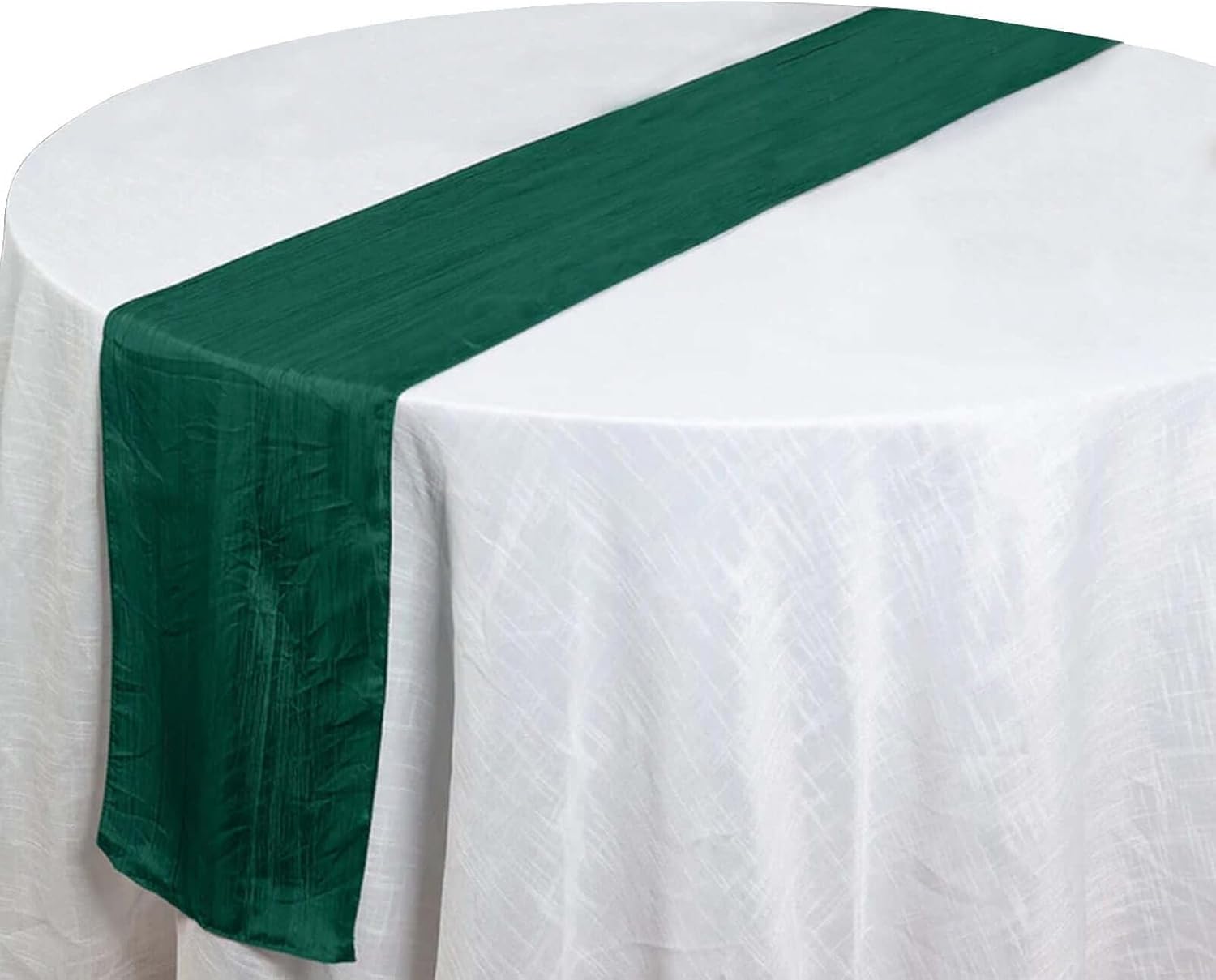 Efavormart 12x108 Accordion Crinkle Taffeta Table Runner