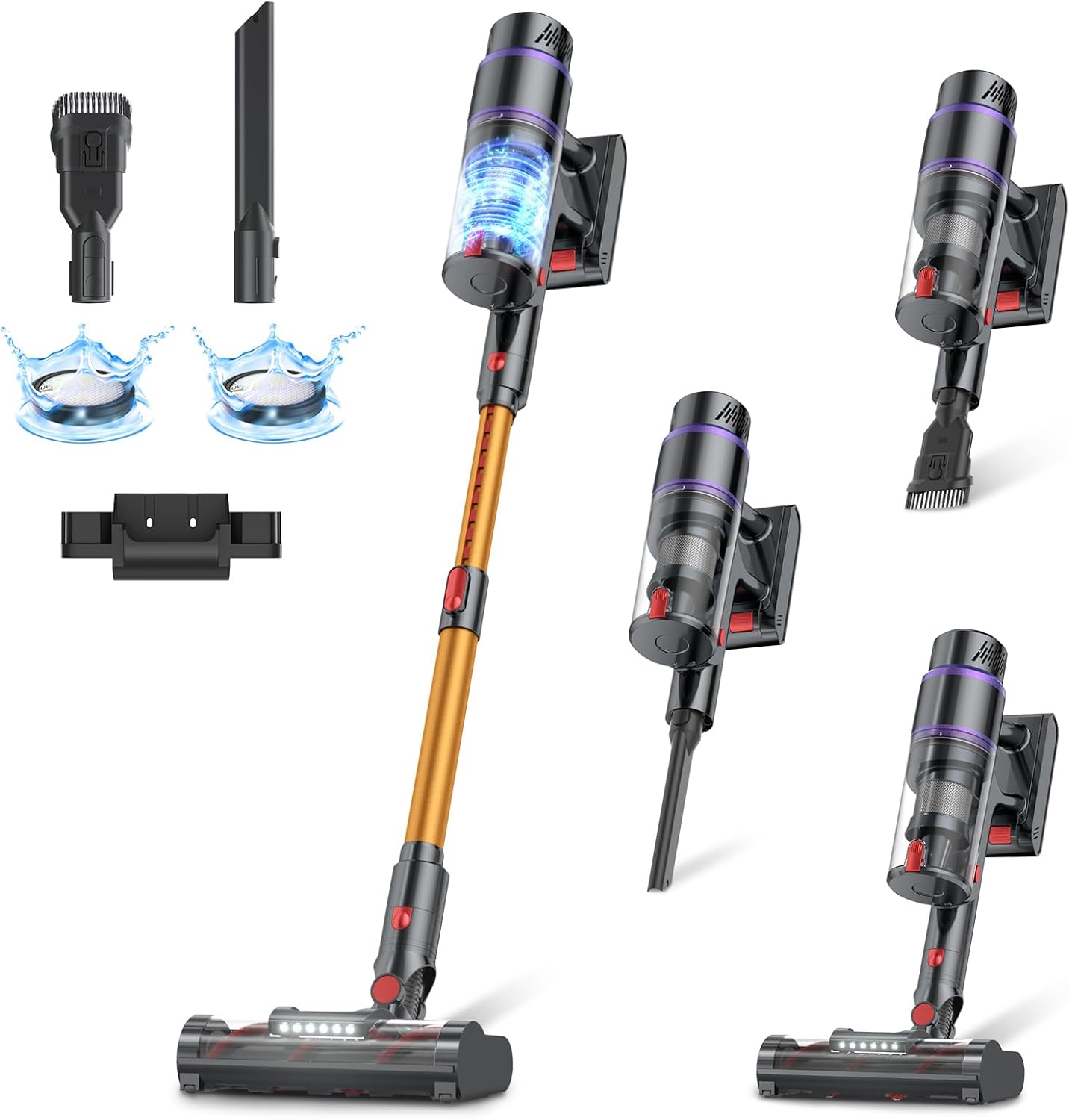 Frecaer Cordless Vacuum Cleaner with Smart Auto Mode