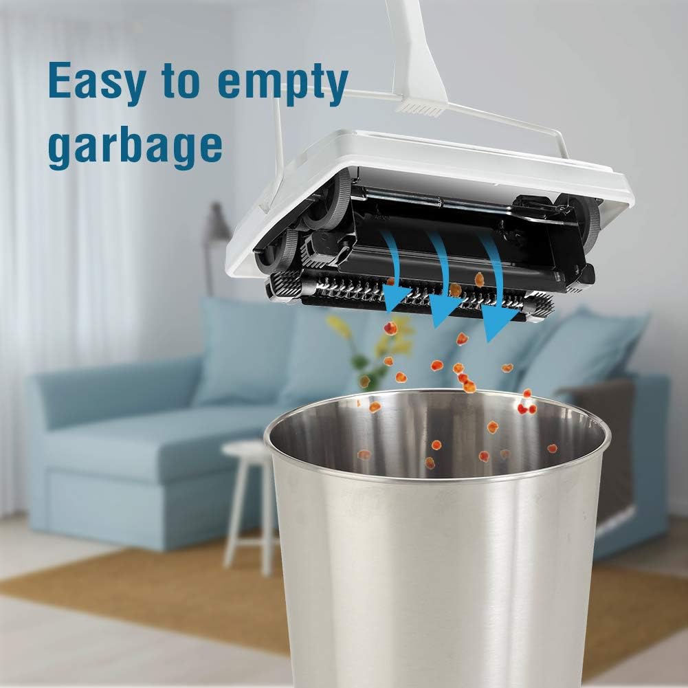 JEHONN Carpet Floor Sweeper with Horsehair Manual Non Electric