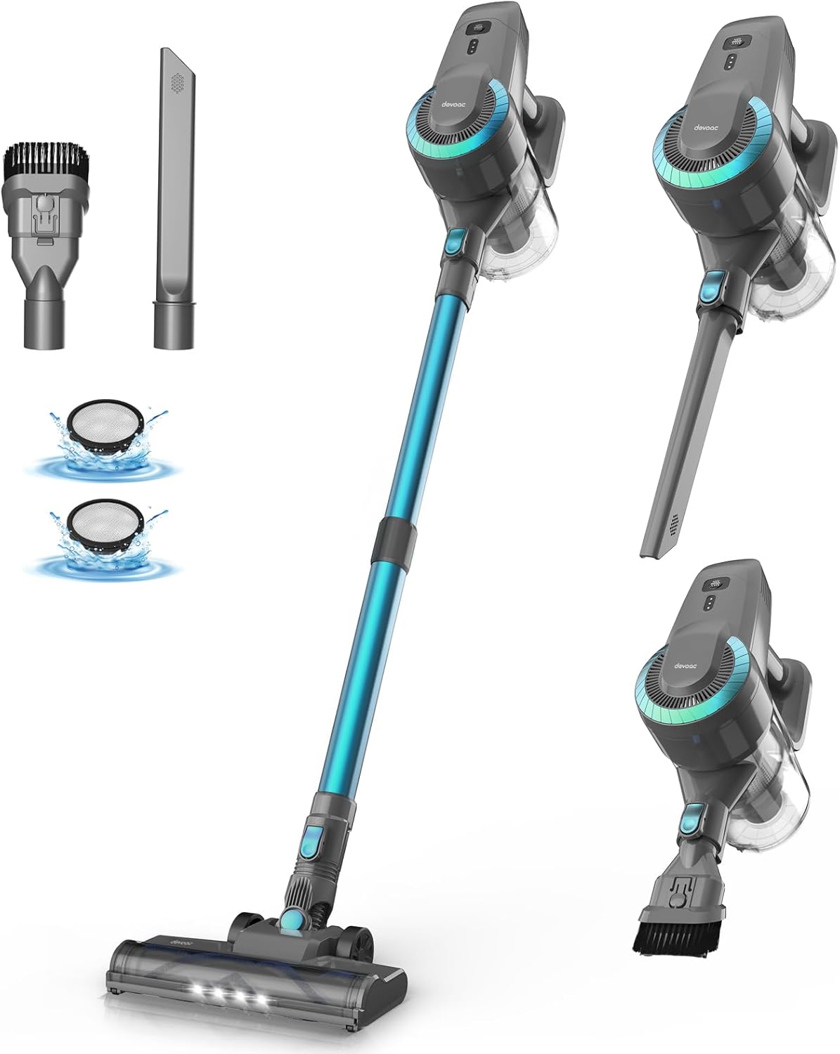DEVOAC N300 Cordless Vacuum Cleaner 6 in 1