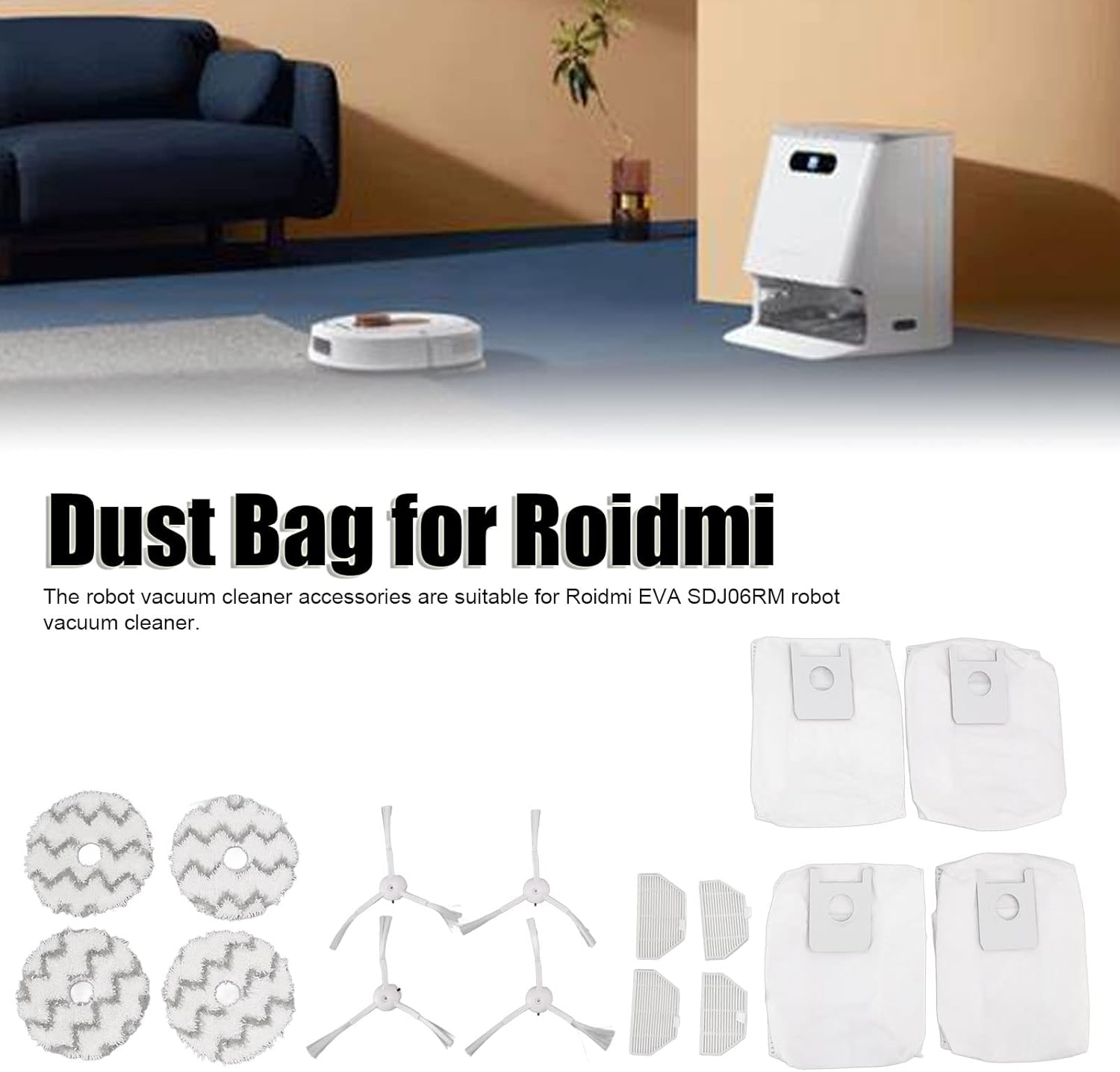 TOPINCN Robot Vacuum Replacement Kit for SDJ06RM