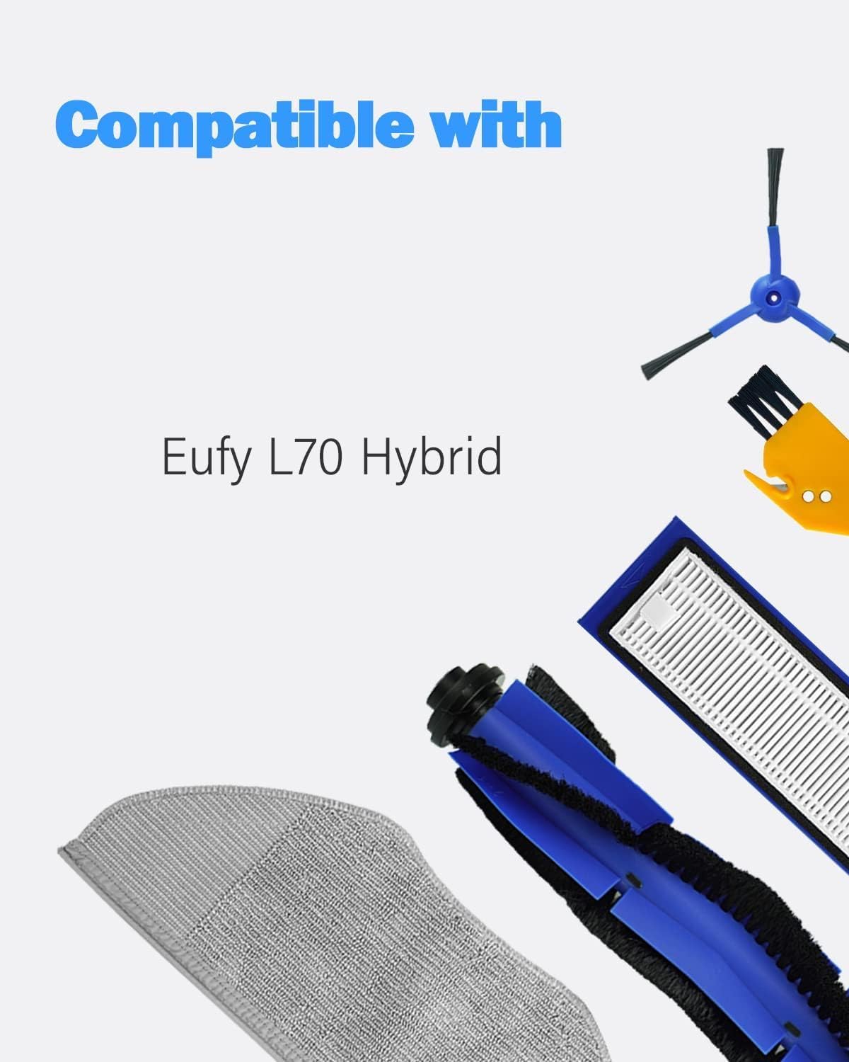 BBT BAMBOOST Mop Pad Replacement for Eufy L70 Hybrid