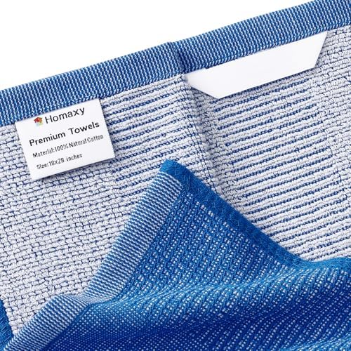 Homaxy Premium Kitchen Towels 6 Pack Blueberry