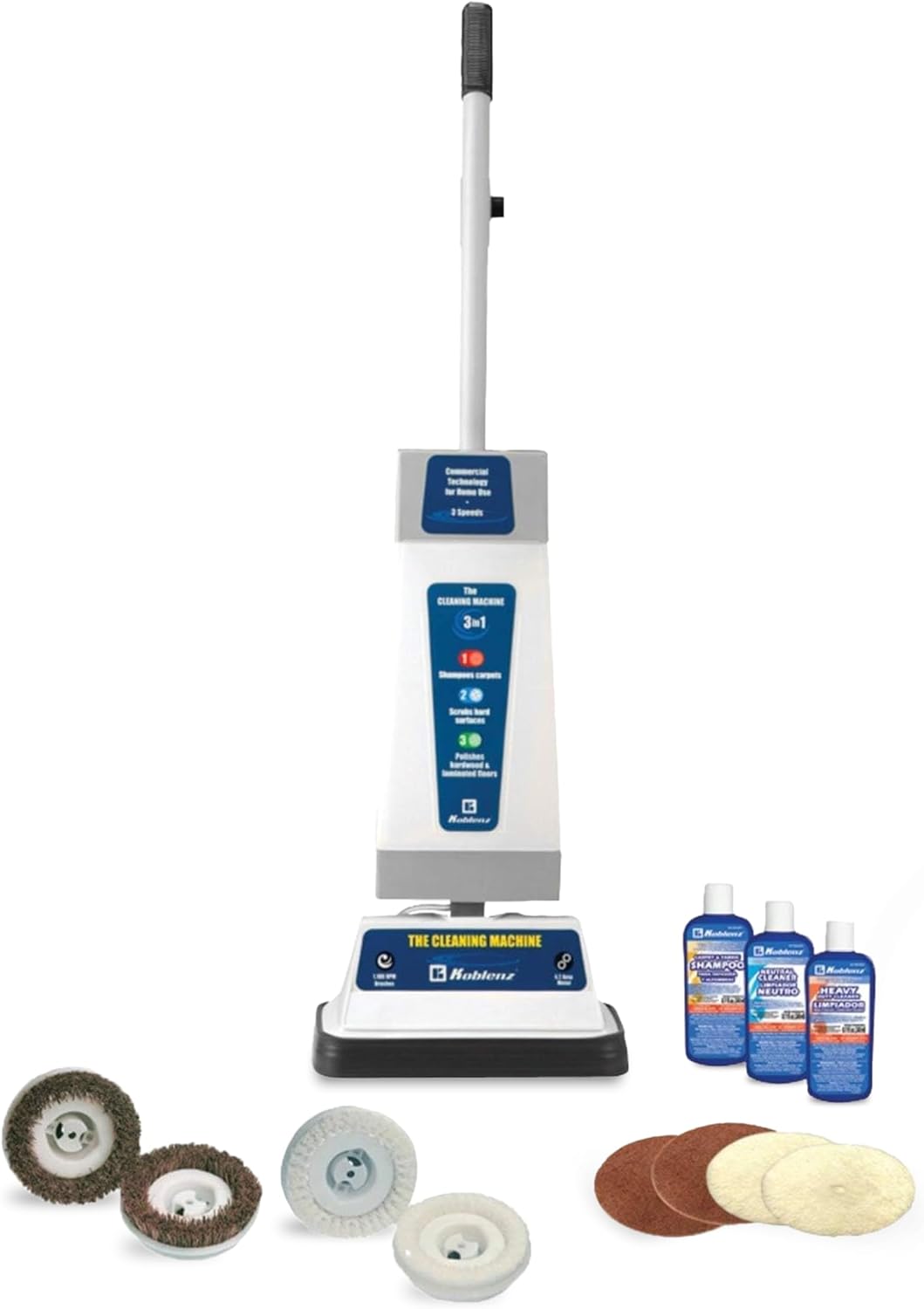 Koblenz Floor Shampooer and Polisher 3 Speeds BlueGray
