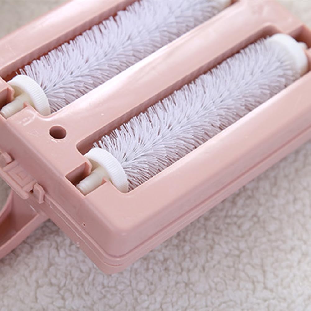 Carpet Debris Brush with Dual Rollers and Storage Box